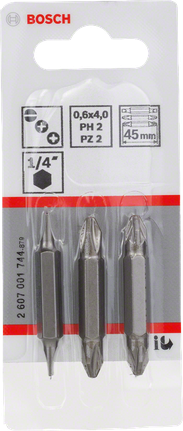 ชุดดอกสว่านปลายคู่ Bosch 3 ชิ้น.
