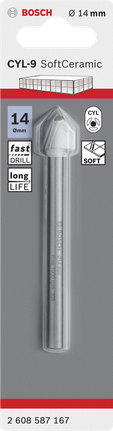 ดอกสว่านเจาะกระเบื้องเซรามิก Bosch 14 มม. CYL-9.