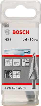 ดอกสว่านขั้นบันได Bosch HSS 6–30 มม.