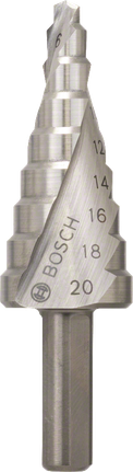 ดอกสว่านขั้นบันได Bosch HSS ขนาดเส้นผ่านศูนย์กลาง 4-20 มม.