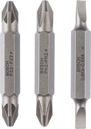 ชุดดอกไขควง 3 ชิ้น Bosch ปลายคู่ ยาว 45 มม.