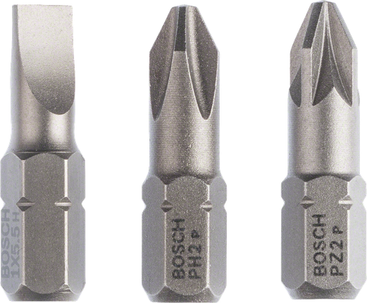ชุดไขควง Bosch 3 ชิ้น แข็งพิเศษ 25มม.