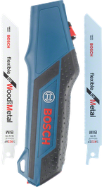 ชุดด้ามเลื่อย Bosch พร้อมใบเลื่อยสำหรับไม้และโลหะ