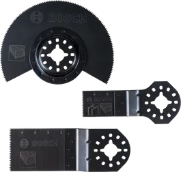 ชุดใบเลื่อยไม้พื้นฐาน 3 ชิ้น สำหรับเครื่องมืออเนกประสงค์ Bosch