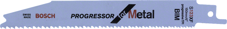Bosch S123XF Progressor สำหรับใบเลื่อยโลหะ.