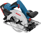 Bosch GKS 18 V-LI เลื่อยวงเดือนไร้สายสำหรับตัดไม้.