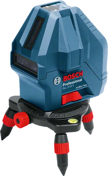 เครื่องมือวัดระดับเลเซอร์ Bosch GLL 3-15 X พร้อมฐานขาตั้งสามขา.