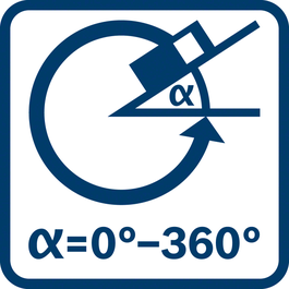 ฟังก์ชั่นวัดระดับ 0 - 360°