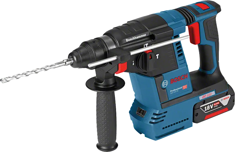 สว่านโรตารี่ Bosch GBH 18V-26 พร้อมด้ามจับด้านข้าง.