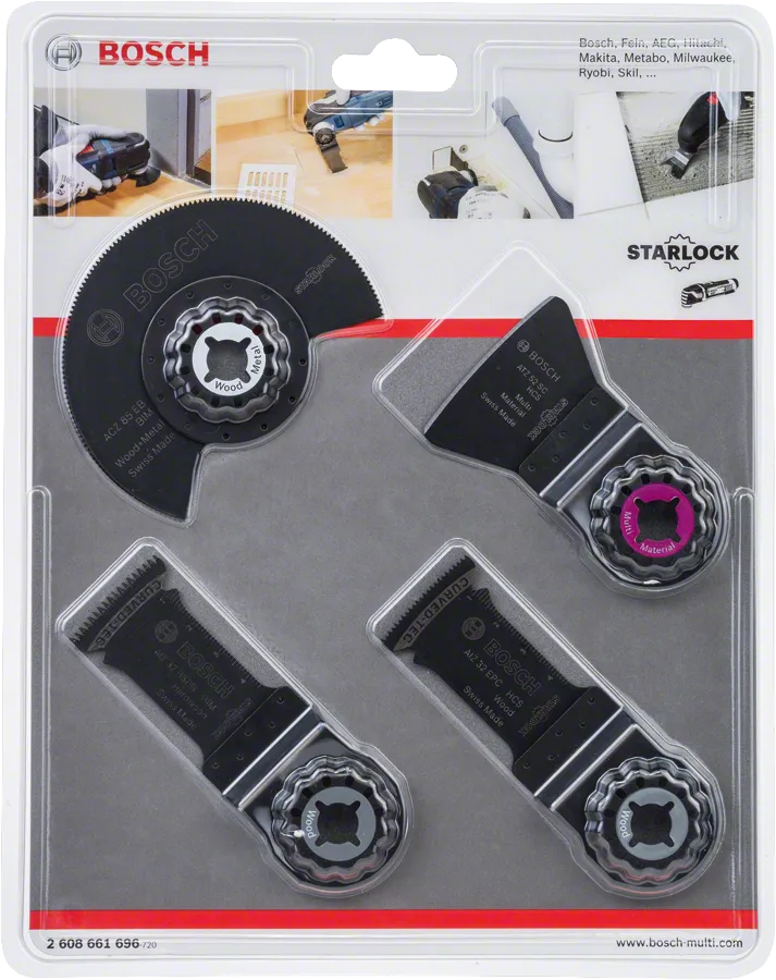 ชุดอุปกรณ์ติดตั้งพื้น Starlock 4 ชิ้น Bosch
