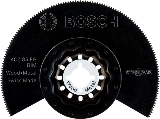 ใบเลื่อยวงเดือน Bosch Starlock ACZ 85 EB BIM สำหรับไม้และโลหะ.