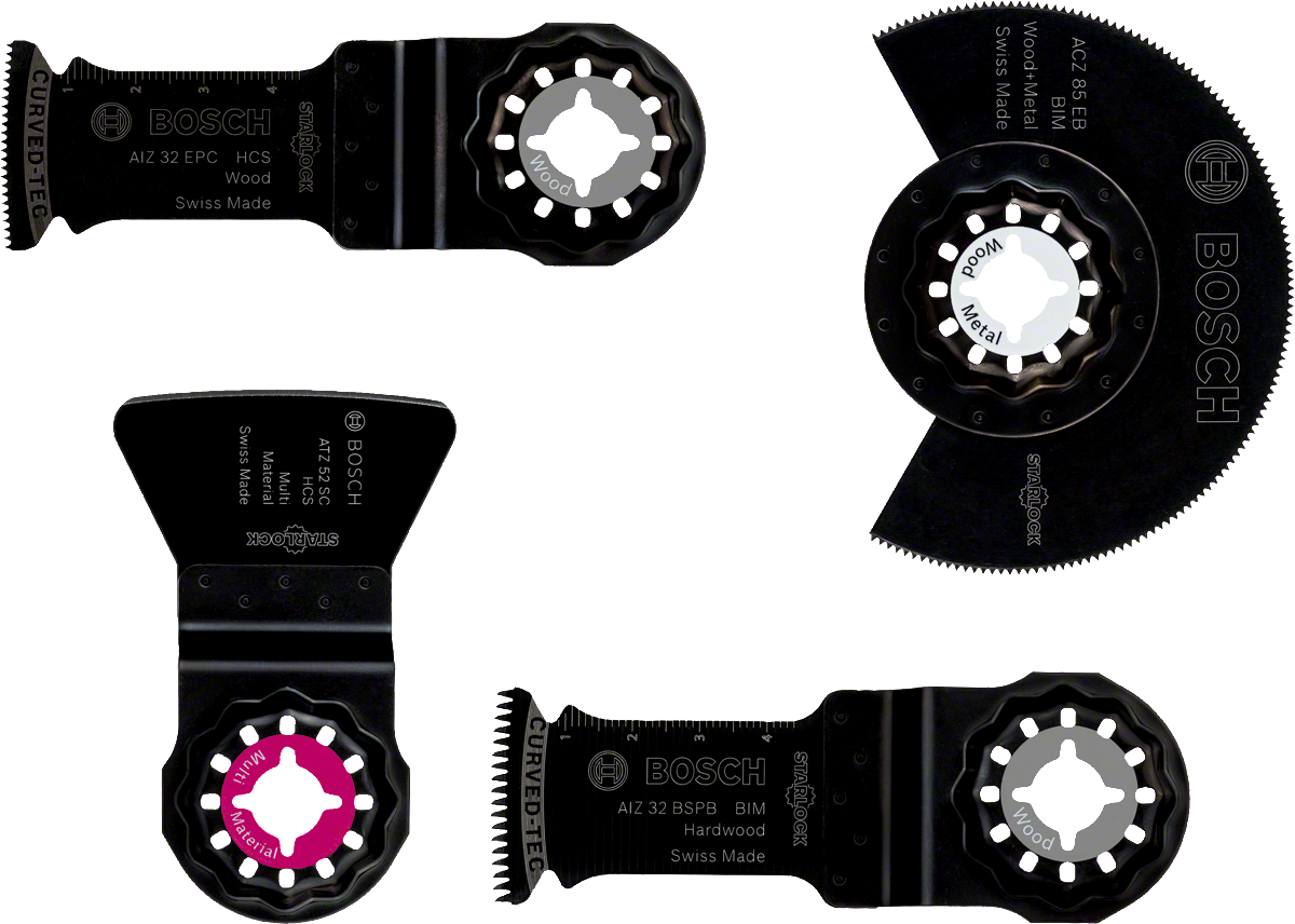 ชุดอุปกรณ์พื้นและการติดตั้ง Bosch 4 ชิ้น.