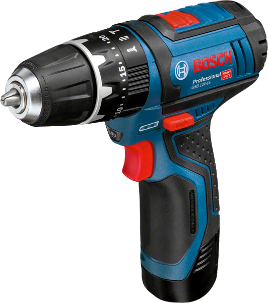 สว่านกระแทกไร้สาย Bosch GSB 12V-15 สำหรับการขันสกรูแบบอเนกประสงค์.