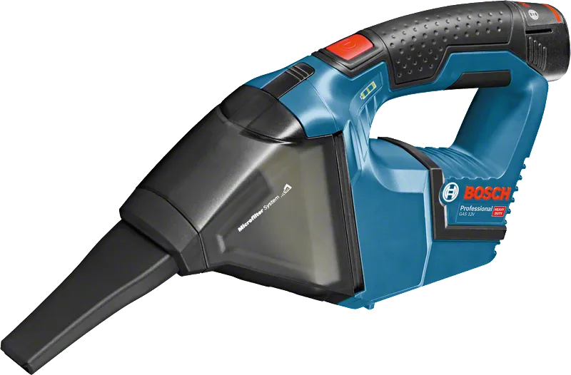เครื่องดูดฝุ่นแบบพกพา Bosch รุ่น GAS 12V สำหรับเก็บเศษขยะขนาดเล็ก.