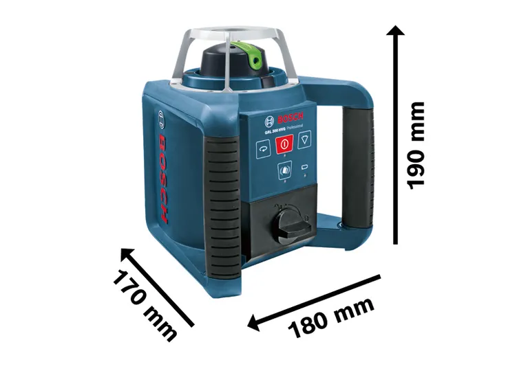 เครื่องมือวัดระดับเลเซอร์แบบหมุน Bosch GRL 300 HVG พร้อมมาตรวัด