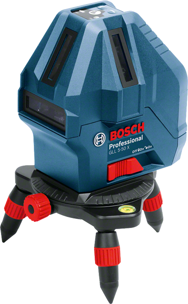 เครื่องปรับระดับเลเซอร์ Bosch GLL 5-50 X พร้อมขาตั้งกล้อง.