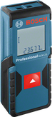 เครื่องวัดระยะเลเซอร์ Bosch GLM 25 พร้อมจอแสดงระยะทางแบบดิจิตอล.