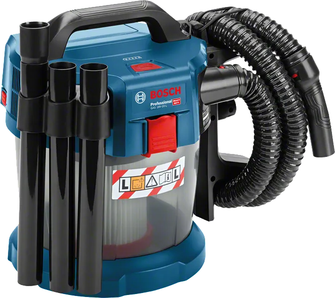 เครื่องดูดฝุ่นไร้สาย Bosch GAS 18V-10 L พร้อมท่อ.