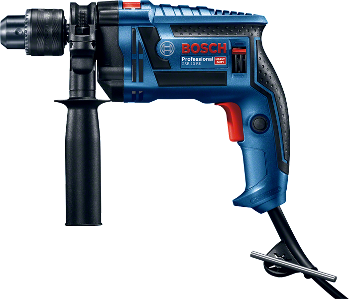 สว่านกระแทก Bosch GSB 13 RE พร้อมด้ามจับด้านข้าง