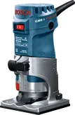 เครื่องเราเตอร์ Bosch GMR 1 ฝ่ามือสำหรับการตัดแต่งขอบอย่างแม่นยำ