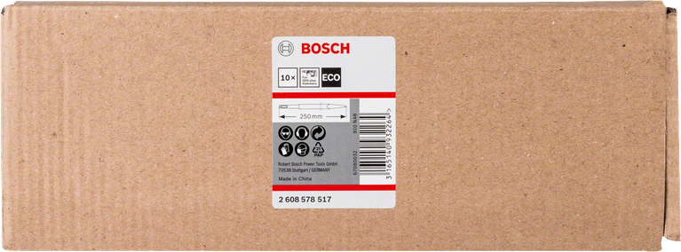 ใบเลื่อย Bosch Eco ขนาด 250 มม. บรรจุ 10 ใบในกล่องกระดาษ