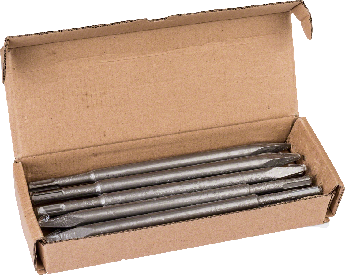 ชุดสิ่วแหลม Bosch SDS plus 250mm ในกล่อง.