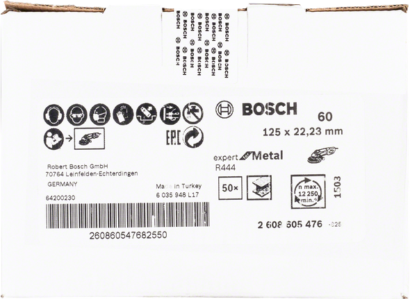แผ่นขัดโลหะ Bosch Expert R444 125มม. เบอร์ 60.