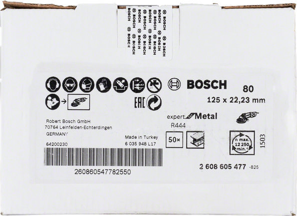 ใบตัด Bosch Expert Metal R444 125x22.23มม.