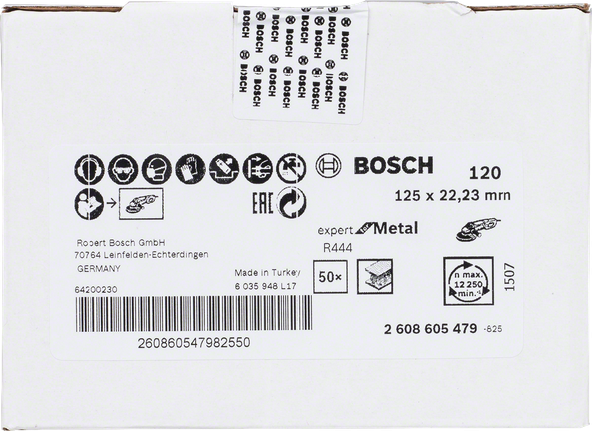 แผ่นขัดโลหะ Bosch Expert R444 125มม. เบอร์ 120.