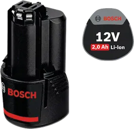 แบตเตอรี่ลิเธียมไอออน Bosch 12V 2.0Ah.