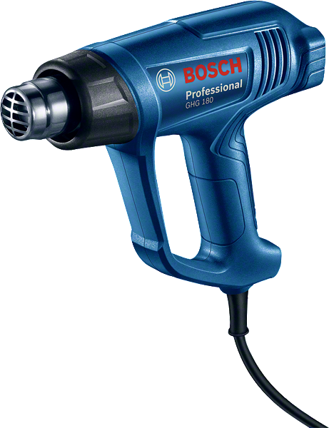 เครื่องเป่าลมร้อน Bosch GHG 180 พร้อมด้ามจับที่ออกแบบตามหลักสรีรศาสตร์
