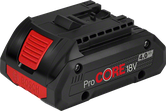 แบตเตอรี่ Bosch ProCORE18V 4.0Ah สำหรับเครื่องมือไร้สาย.