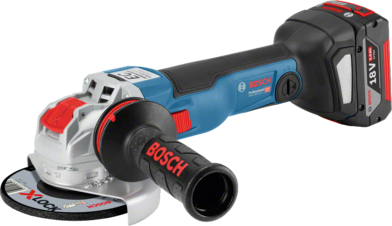 เครื่องเจียรไร้สาย Bosch GWX 18V-10 C พร้อม X-LOCK.