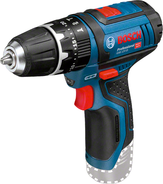 สว่านไขควงไร้สาย Bosch GSB 12V-15 ที่มีดีไซน์กะทัดรัด.