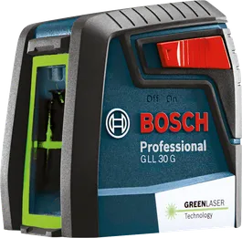เครื่องมือปรับระดับเลเซอร์ Bosch GLL 30 G พร้อมเลเซอร์สีเขียว.