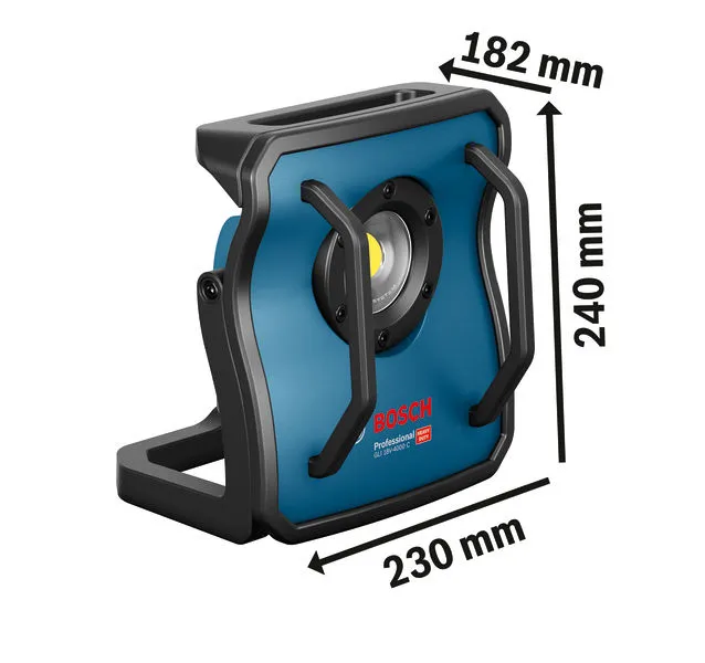 ไฟส่องสว่างหน้างานไร้สาย Bosch GLI 18V-4000 C 4,000 ลูเมน.