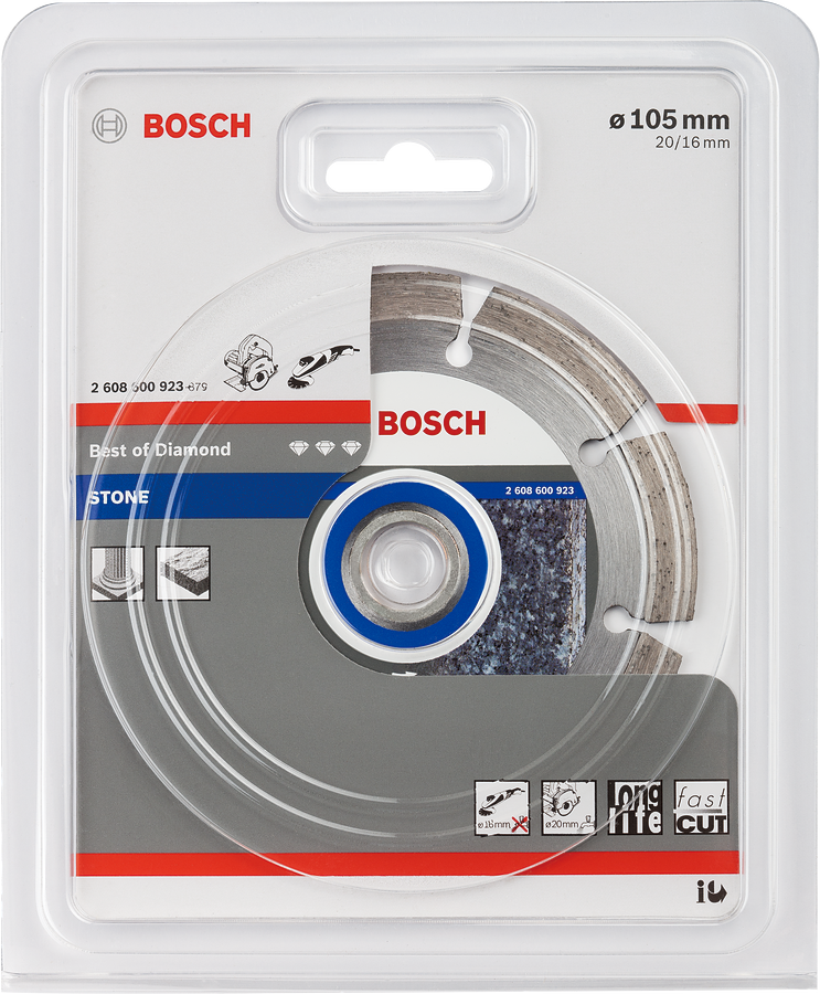 แผ่นตัดเพชร Bosch ขนาด 105 มม.
