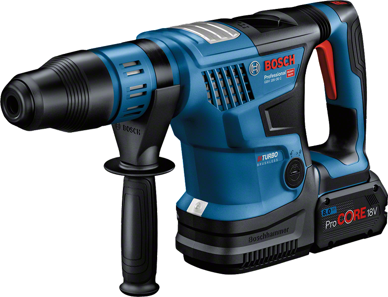 Bosch GBH 18V-36 C สว่านโรตารี่ไร้สายพร้อมแบตเตอรี่ 8Ah.