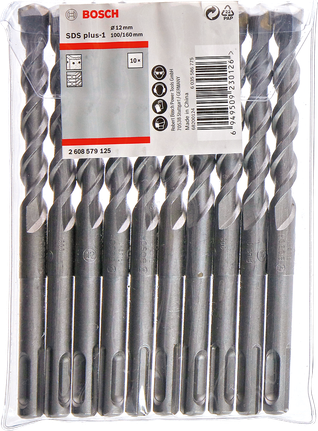 ชุดดอกสว่านโรตารี่ Bosch SDS plus-1 10 ชิ้น.