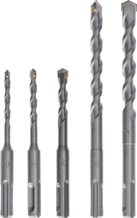 ดอกสว่านกระแทก Bosch SDS plus-1 ชุด 5 ชิ้น สำหรับงานก่ออิฐ.