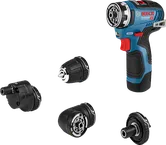 สว่าน Bosch GSR 12V-35 FC พร้อมหัวเปลี่ยนได้ 4 หัว.