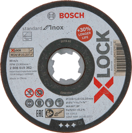 ใบตัด X-LOCK Standard for Inox