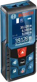 GLM 400 เครื่องวัดระยะเลเซอร์ Bosch GLM 400 พร้อมจอแสดงผลแบบดิจิตอล.