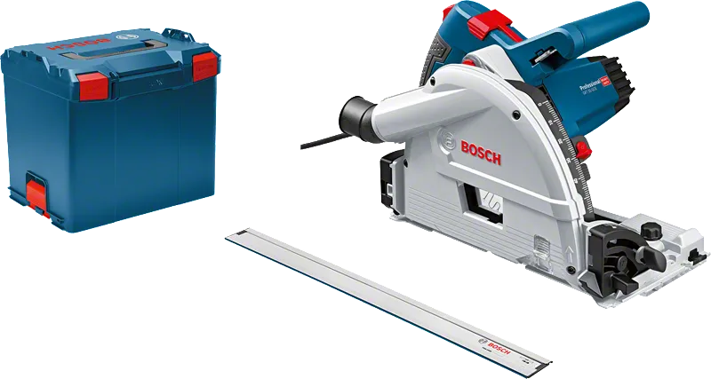 เครื่องเลื่อยจุ่ม Bosch GKT 55 GCE พร้อมรางนำทาง.