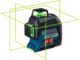 เครื่องมือวัดระดับเลเซอร์ Bosch GLL 3-60 XG พร้อมเส้นสีเขียว.