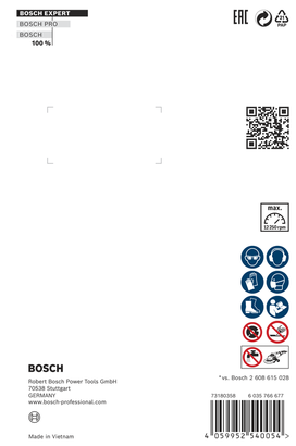 ใบตัดเพชร Bosch EXPERT MultiMaterial X-LOCK 125×22.23×2.4×12 มม.