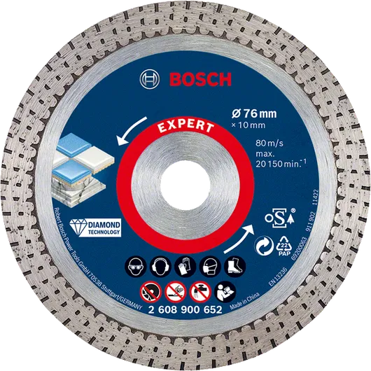 ใบตัดเพชร Bosch EXPERT HardCeramic 76 มม.