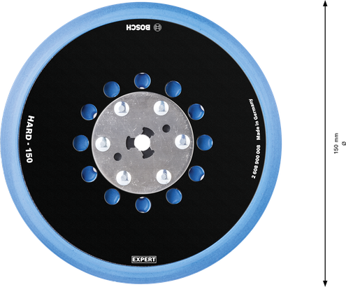 แผ่นขัด Bosch EXPERT หลายรู แข็ง 150มม.