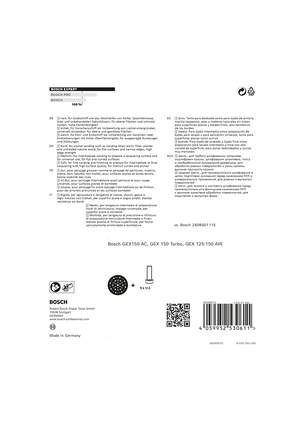 แผ่นขัดหลายรู Bosch EXPERT 150 มม.