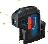 Bosch GPL 5 G เลเซอร์แบบจุดพร้อมการปรับระดับอัตโนมัติ.
